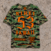 Kihei 53 Short-Sleeve Jersey Camo Orange — Back flat lay