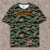 Kihei 53 Short-Sleeve Jersey Camo Orange — Front flat lay