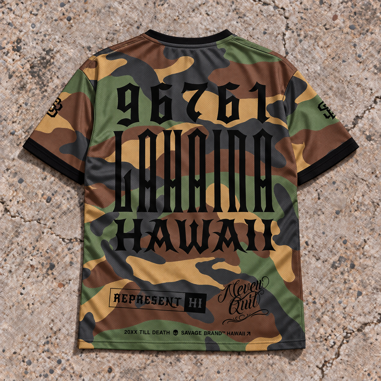 Lahaina 96761 Camo Jersey — back