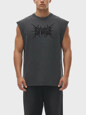 Blackout Snow Washed Tank Top