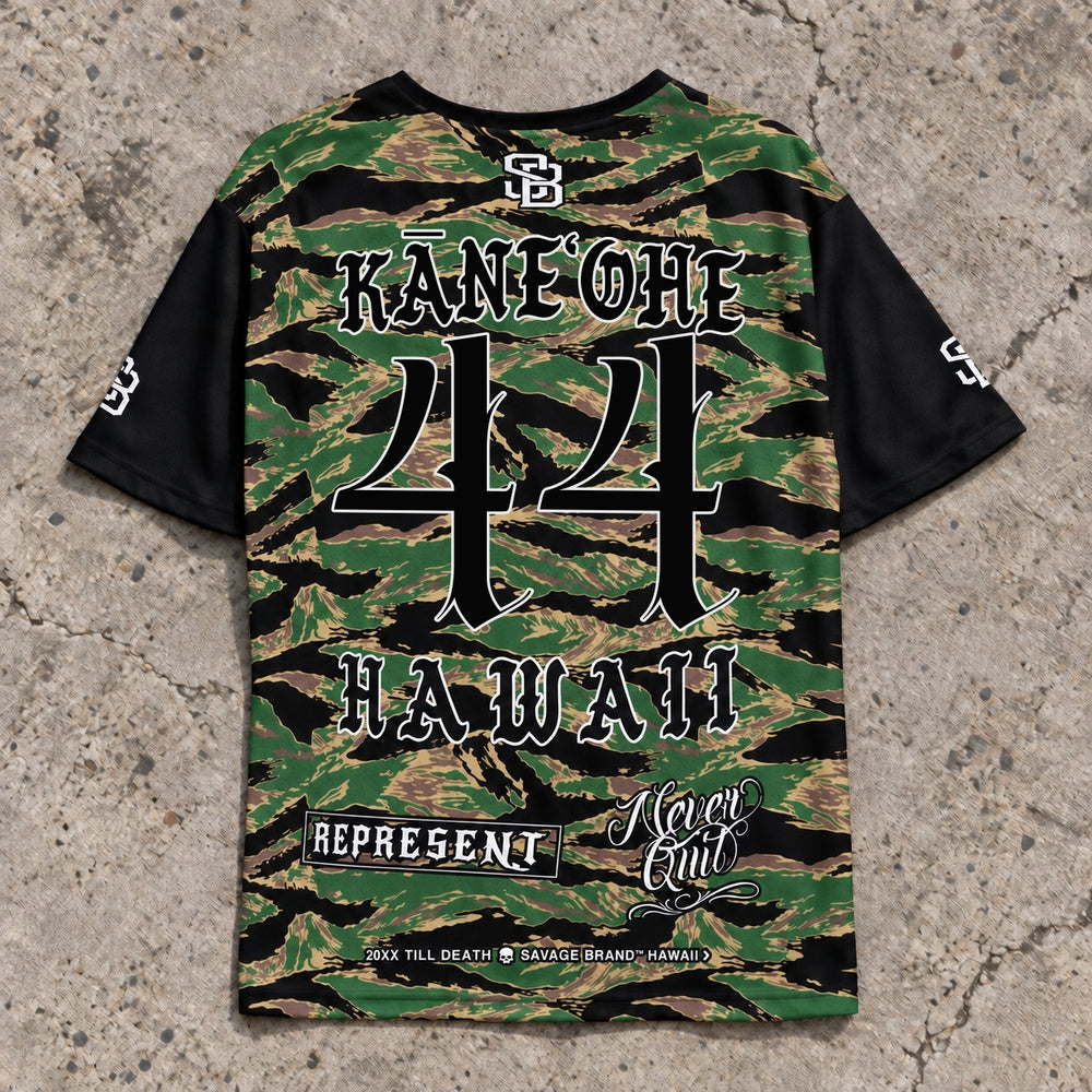 Kaneohe 44 Short-Sleeve Jersey Camo - Back