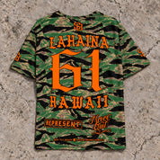 Lahaina 61 Short-Sleeve Jersey — Camo Orange — Back flat lay