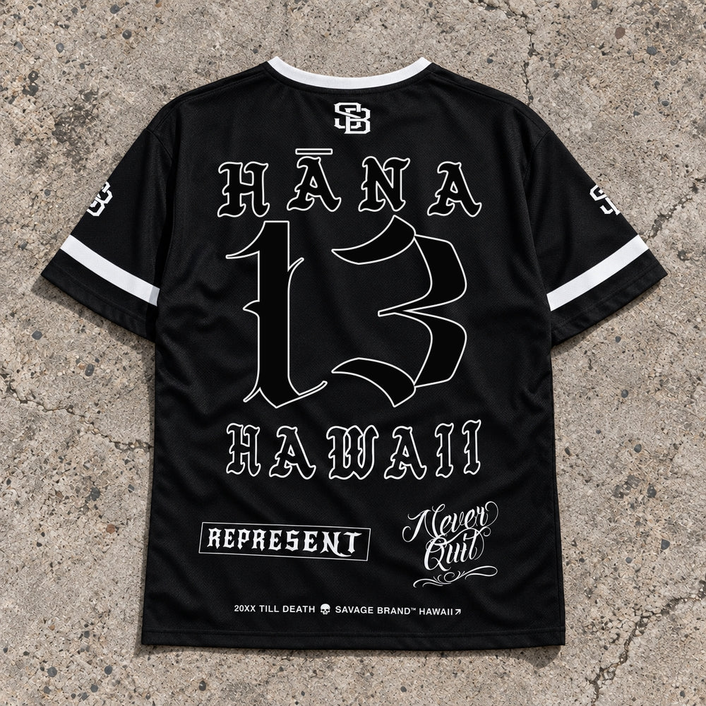 Hana 13 Short-Sleeve Jersey Black - Back