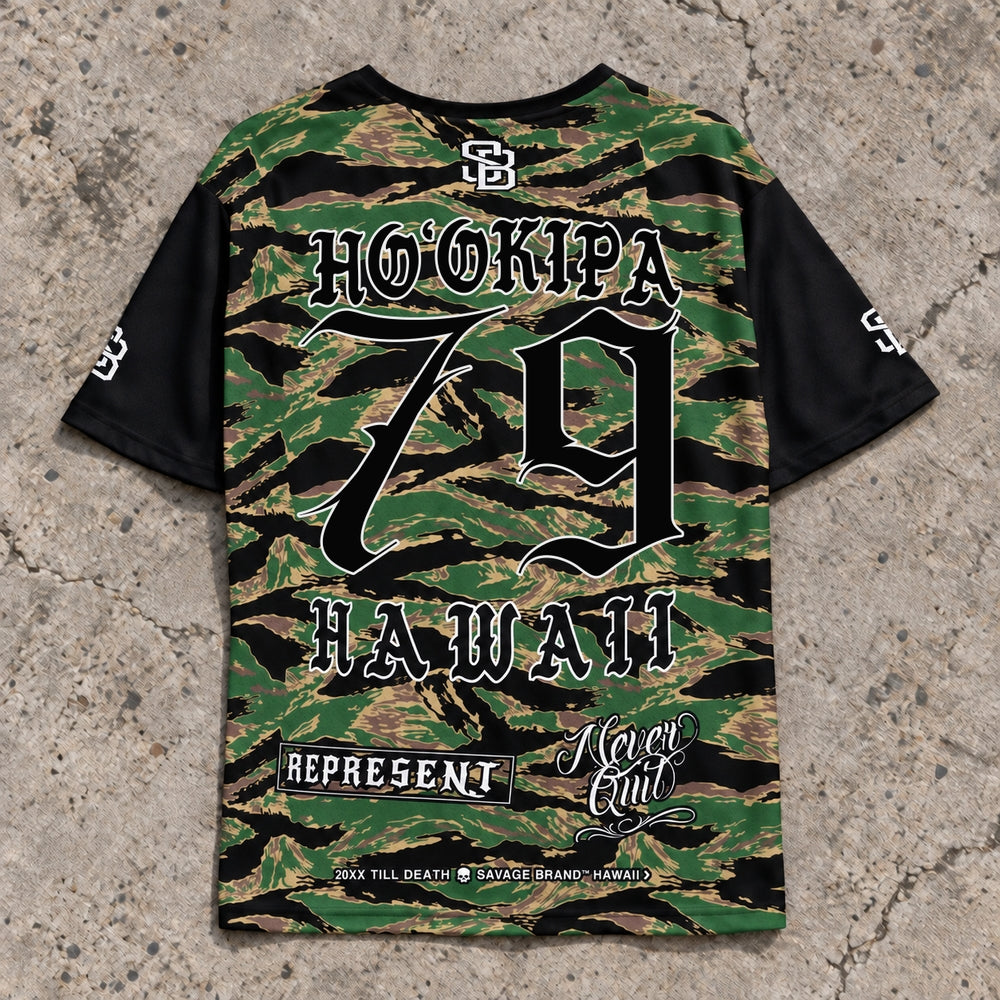 Hookipa 79 Short-Sleeve Jersey Camo - Back