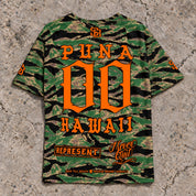 Puna 00 Short-Sleeve Jersey — Camo Orange — Back flat lay
