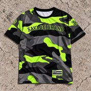 Hilo 96720 ZIP Camo Lime jersey — front