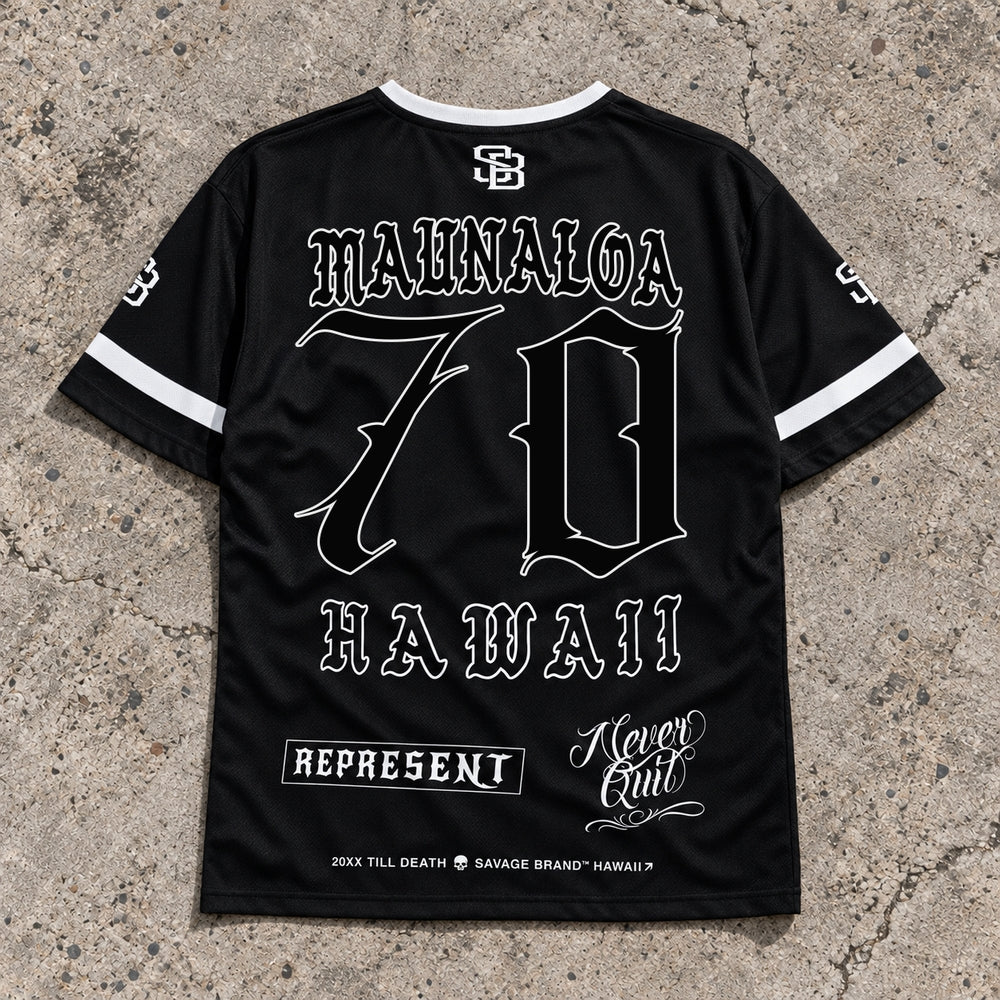 Maunaloa 70 Short-Sleeve Jersey Black - Back