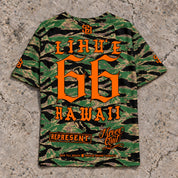 Lihue 66 Short-Sleeve Jersey — Camo Orange — Back flat lay