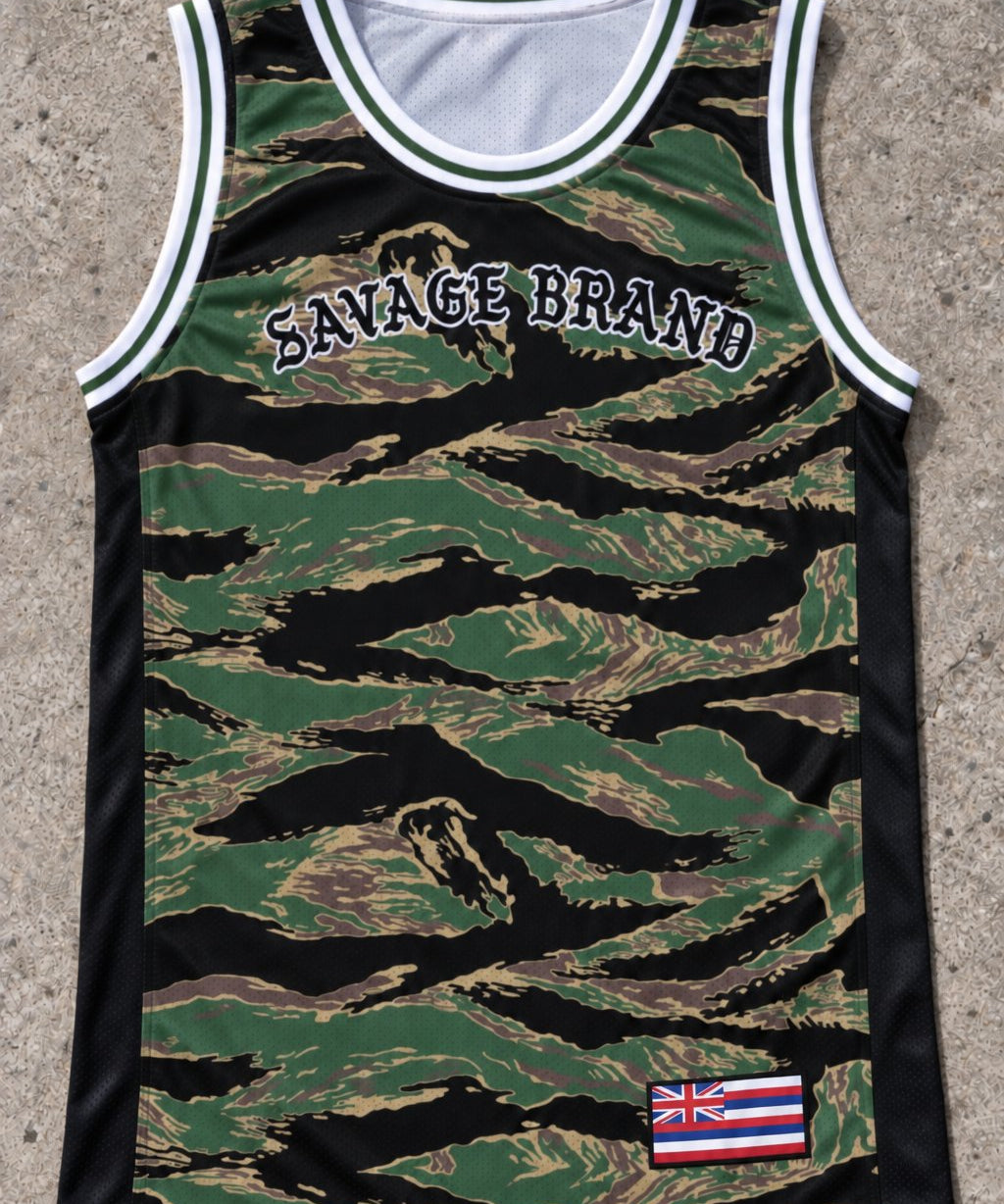 Kaneohe 44 Jersey Tank Camo - Front