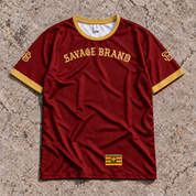 Molokaʻi Red & Gold jersey — front view
