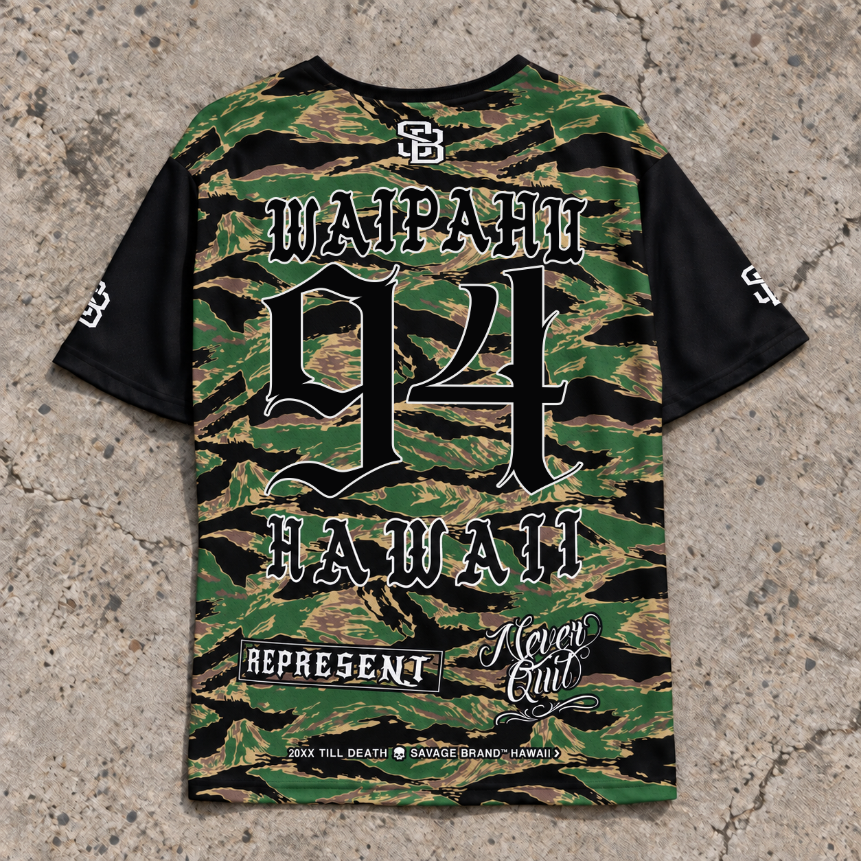 Waipahu 94 Short-Sleeve Jersey — Camo — back view